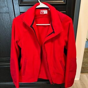 Red Fleece Chick Fil A jacket